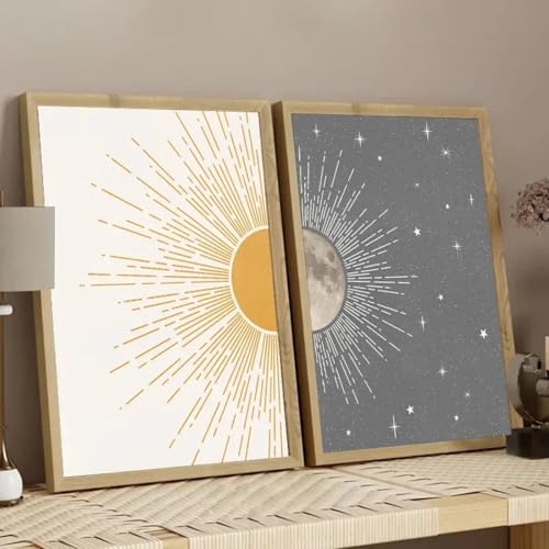 Images murales minimalistes du milieu du siècle sur toile de luxe