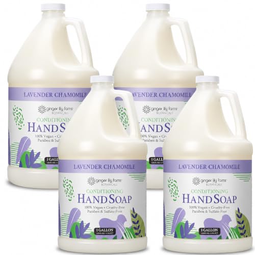 Ginger Lily Farms Botanicals Hand Soap, 128oz/4pk, Lavender Chamomile