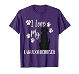 Black Lab Labrador Retriever Dog Shirt I Love My Pet Cute T-Shirt
