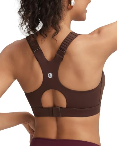 Image of RUNNING GIRL Sports Bras for Women High Support, Adjustable Straps High Impact Racerback Bra with Hook Closure Molded Cup