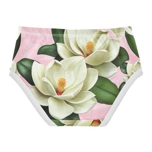 Floral Green Pink Little Girl Panties Girls Underwear Toddlers Cotton Bright Briefs Kids Undies 2t2