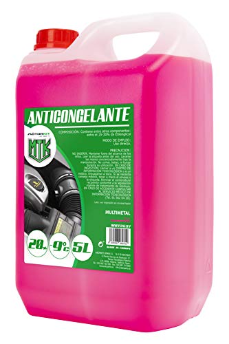 Motorkit MOT3537 5l roze antivries met 20%, geschikt voor klimaatzones tot -9 ºC, 5 l - Afbeelding 4