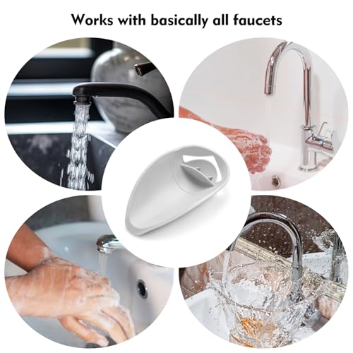 Image of 3Pcs Faucet Extender for Toddlers, Adjustable Faucet Extender for Bathroom Sink, Splash Proof Faucet Extender for Children's Hand Washing, Tooth Brushing