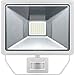 Produktbild goobay LED Flutlicht mit Bewegungsmelder Außen  LED Strahler mit 50W ersetzt 300W Glühbirne - 6500K - 4200 Lumen - Abstrahlwinkel 180 Grad  Weiß