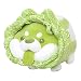 BYNYXI Cavolo Cane Peluche Bambola Cucciolo Peluche Bambola di pezza Carino Decorazioni per la casa Ornamento Cavolo Cane Cuscino per Dormire Cane accovacciato 35 cm