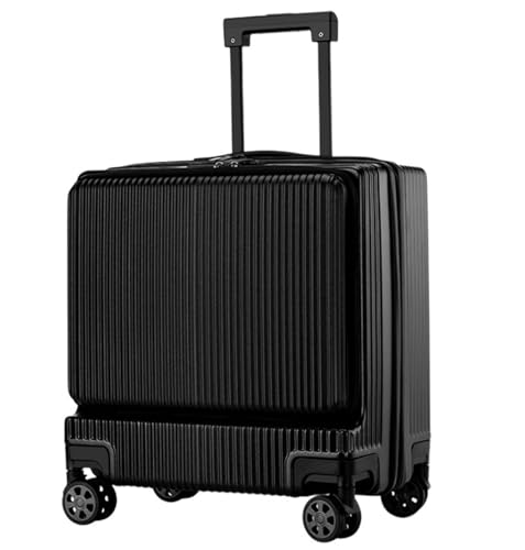 Luggage Travel Gear Suitcases With Wheels Front Opening Carry On Luggage Security Combination Lock Boarding(C)