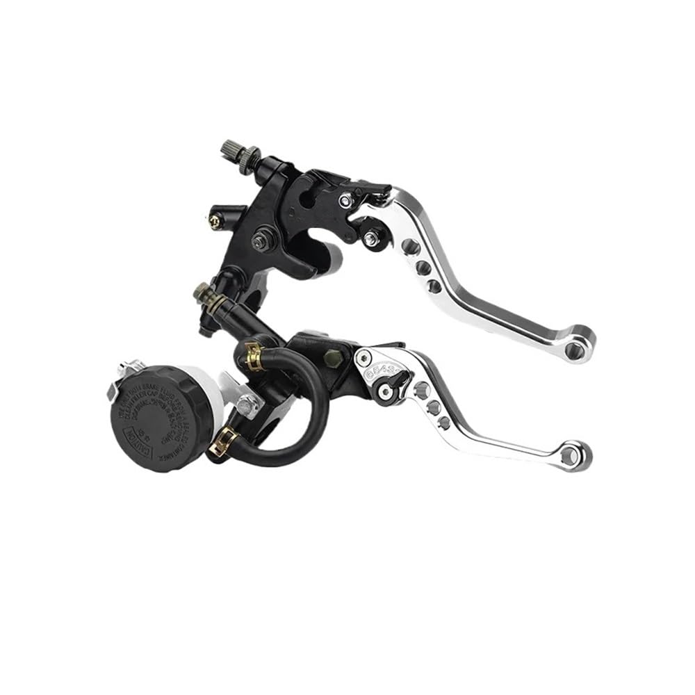 XPGHYIU Brake Clutch Levers Universal CNC Motorcycle Adjustable Clutch Brake Master Cylinder Reservoir Levers Kit 7/8" 22mm Handlebar