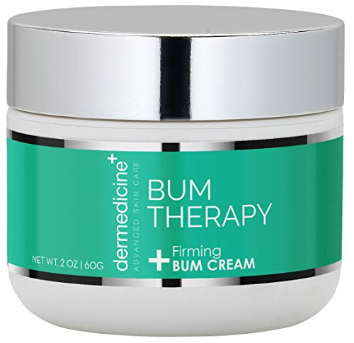 Dermedicine Bum Therapy | Firming Butt Cream w/Quinoa Seed Extract and Squalene | Works To Make Skin Appear More Plump & Feel Firm  | 2 oz 60g