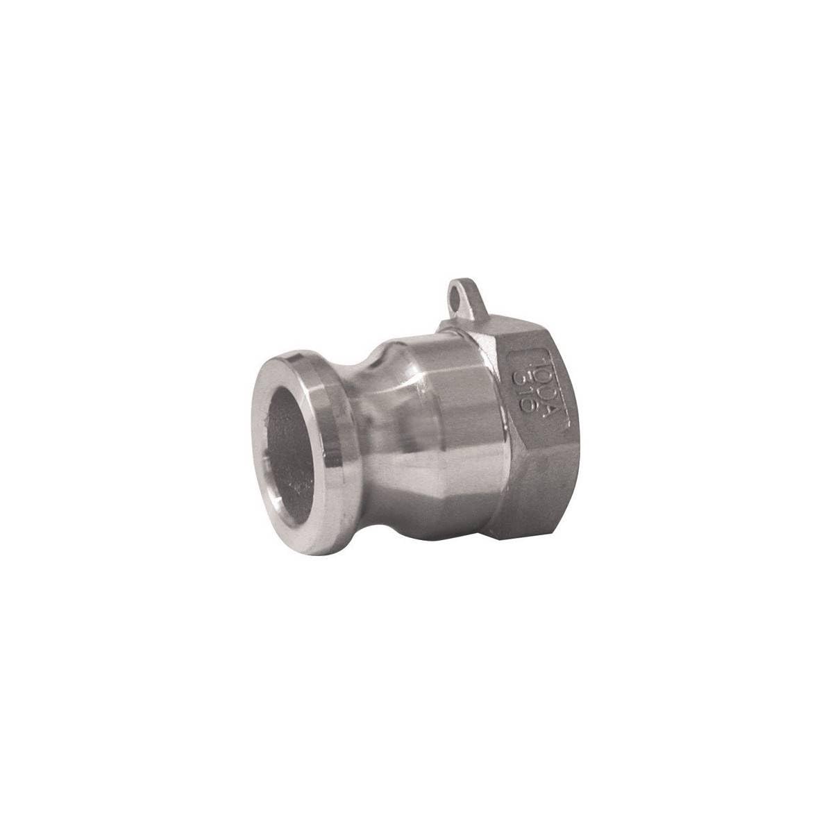 Raccord Camlock male - filetée femelle en inox - Type A - Ø A: 3/​4''____Ø B: 3/​4''