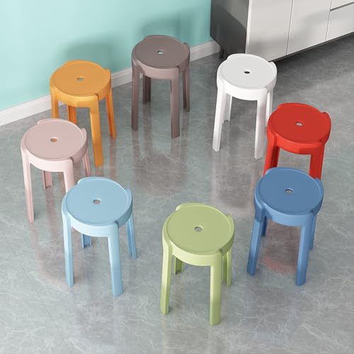 Taburetes de cocina apilables de plástico, sillas de asiento ancho para vestíbulo de entrenamiento y salas de reuniones, diseño blanco moderno para ahorrar espacio y uso versátil