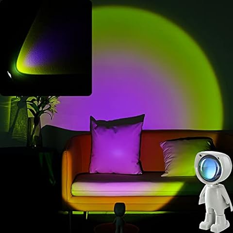 sunset lamp, ALPOWL sunset projection lamp with robot model appearance and USB charging function, sunset lamp projector with 360 degrees rotation for Photography/Selfie/Home/Living Room Decor(SUN-W) Cover