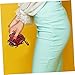COMPUKAS Cartoon Ladybug Coin Purse Handmade Tanning Leather Wallet for Women Portable Zipper Design Fashionable Credit Card Holder Coin Pouch Red for Daily Use Parties