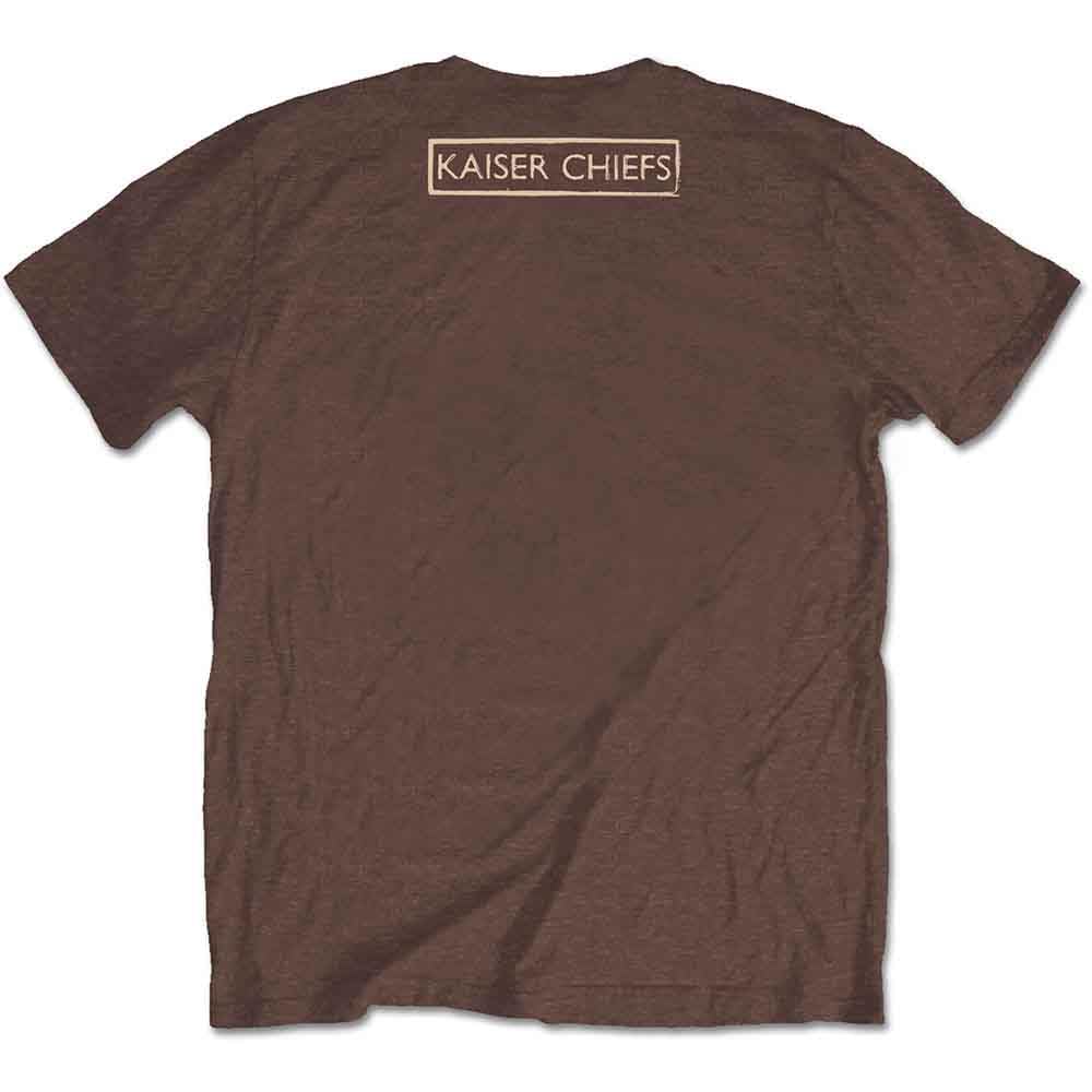 Kaiser Chiefs T-Shirt Everything is Brilliant Band Logo Nue Official Men's - Brown - Small