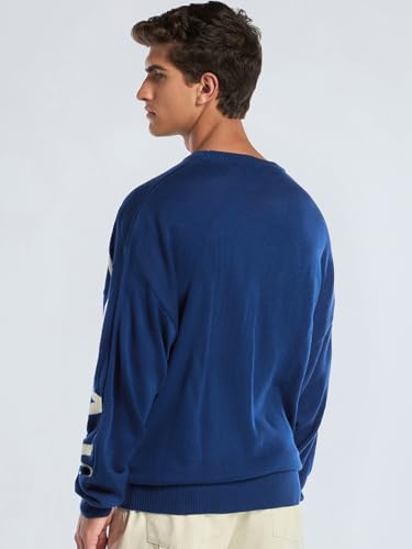 Image of Bewakoof Acrylic Men's Round Neck Sweater