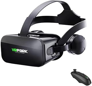 VRゴーグル PC用 VRヘッドセット/i phoneスマホ用 VRヘッドマウントディスプレイ Bluetooth 接続 3Dメガネ 超広角 120° 焦点距離&瞳孔間距離調整 ブルーライトカット 装着感良い 通気性 軽量 放熱性良 遠視/近視適用 ヘッドバンド調節可