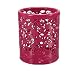 RICISUNG Hollow Rose Flower Pattern Cylinder Pen Pencil Pot Holder Container Organizer