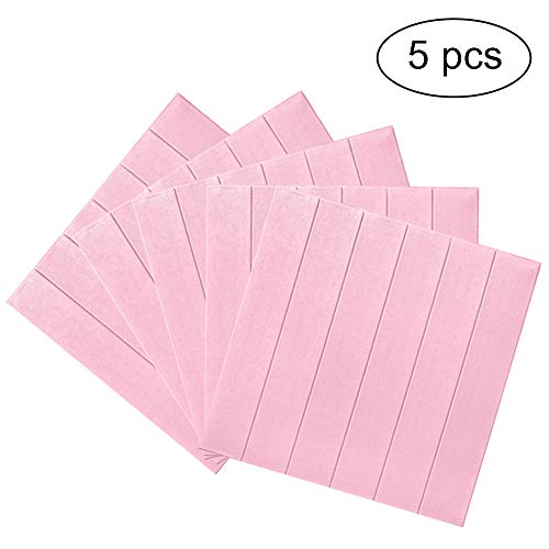 Ouguan 3D-behang, afneembare 3D-muursticker, zelfklevende stickers, waterdicht, behang, imitatie, decoratie voor huis en kantoor 5 pièces #4