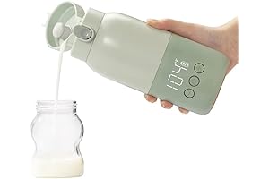 Portable Baby Water Warmer: 10oz Large Capacity Cordless Instant Formula, Milk, Water...