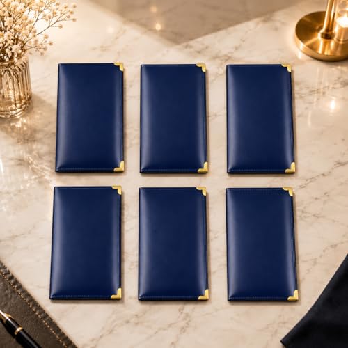 Image of Leather Bill Folder for Restaurants | Premium Bill Book Holder /Check Presenter | Durable PU Leather Menu & Receipt Folder for Hotel, Cafe & Billing Use