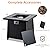 GarveeLife 28 in Propane Fire Pit, CSA-Listed Outdoor Gas Fire Pit, 50,000 BTU Steel Fire Table with Lid and Lava Rock, Gas Fire Pits for Patio, Stainless Steel Burner Head for Warmth Ambiance Black