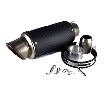 Amazon | 汎用61mm カーボン ミドルサイズサイレンサーGP
