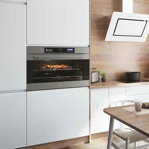 Cecotec Einbaubackofen Multifunktion Bolero Hexa AF319000 Inox A 3800W, 133L Kapazität, 11 Funktionen mit Airfryer Master, Pizza Master, Steam Asisst, Steam EasyClean, 3D Cooking, Defrost