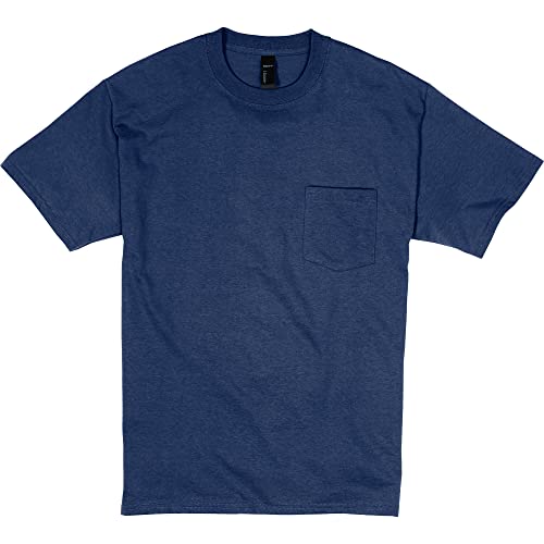Hanes Mens Beefy-t Pocket, Heavyweight Cotton Pocket Tee for Men, Full-Cut T-Shirt, 1 Or 2 Pack - Image 5