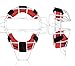 Gracfulcub Baseball Catcher Mask Umpire Mask,Full-Face Protection for Baseball,Lightweight Secure Fit Provides Maximum Protection and Comfort – Does Not Obstruct View (White-Framed Red)