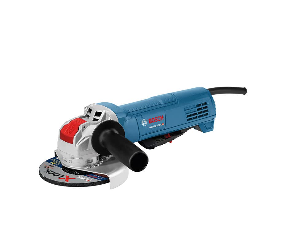 Bosch GWX10-45DE 4-1/2 In. X-LOCK Ergonomic Angle Grinder with No Lock-On Paddle Switch