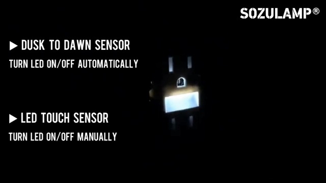 Image of SOZULAMP 4-Pack Night Light Wall Outlet, Touch & Dusk-to-Dawn Sensors | Glossy Black 15A 125V Tamper-Resistant Receptacle; Guide Light for Kids and Seniors;Ideal for Hallway,Nurserie,Stair,Bathroom