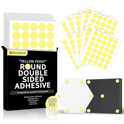 Focousound 300 Stück Doppelseitiges Klebeband für...