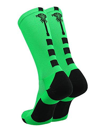 Image of TCK Lacrosse Socks Midline Lacrosse Stick Logo Crew Socks Men Boys Girls Women