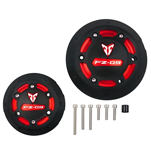 Protection de moteur CNC pour Yamaha MT-09 et FZ-09 rouge 2013-2017