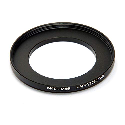 Anillo Adaptador Metálico M40 a M55 Macho a Hembra, de 40 mm a 55 mm, Paso hacia Arriba para Filtro de Lente miniatura 2