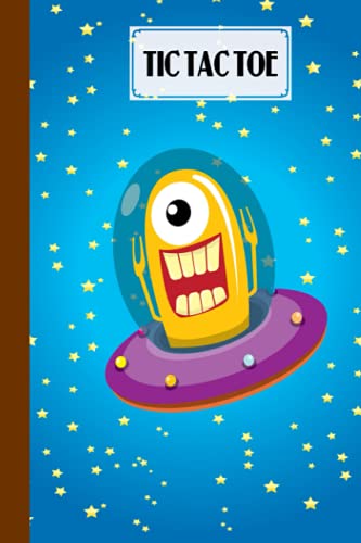 Tic Tac Toe: Games Fun Activities for Kids / Paper & Pencil Workbook for Games, Smart gifts for Family | Cute Aliens Cover by Ramazan Bischoff image 2