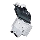 Fannay WiFi Smart Plug, 15A, Plastic, Smart Plug, SNW-2AU, NEMA 5-15, Outdoor