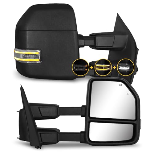 Towing Mirrors for 2021-2025 Ford F150 2023-2025 F250 F350 F450