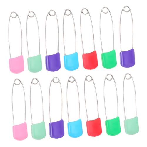 KALLORY 2sets Newborn Diapers Corner Protector Diaper Brooches Safety Pins 100pcs*2