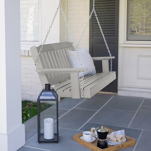 Image of Highwood Lehigh Porch Swing, 4 Feet, Harbor Gray