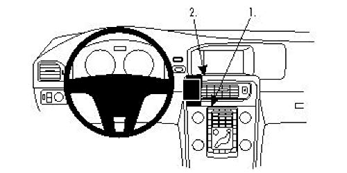 Brodit ProClip Halterung Für Fiat Punto - Armaturenbrett Montage