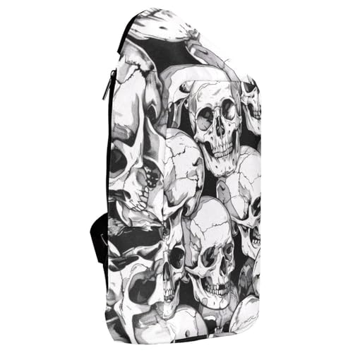 Mochila gótica calaveras muertas para evitar dolor de espalda 4