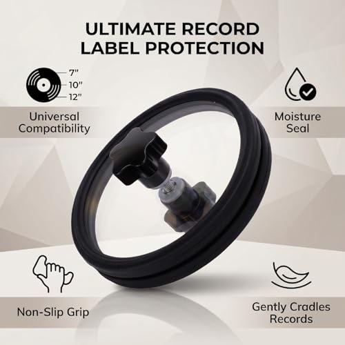 Protector de etiquetas antideslizante Cocoarm para lavar discos de vinilo sin mojar 5