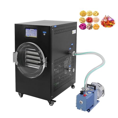 Liofilizador Al Vacío De 1500 W, Máquina Liofilizadora Científica De 4 L Con Bomba De Vacío De Paletas Giratorias, Caja Móvil De Secado De Alimentos De 220 V Para Verduras, Frutas Y Carne
