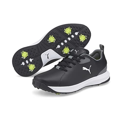 Foto von PUMA Fusion FX Tech Golfschuhe für Herren, Puma Black PUMA Silver Quiet Shade, 43 EU