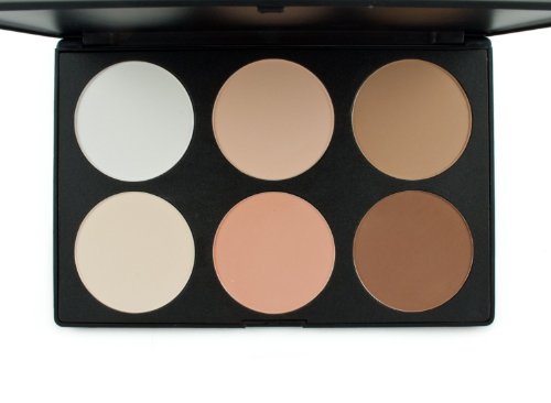 ieasysexy Professional 6 Colors Contour Face Power Foundation Concealer Camouflage Foundation Makeup Palette make up power two type can be choose (A style)