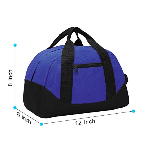BuyAgain Duffle Bag, 12" Small Mini Travel Carry On Sport Duffel Gym Bag with Top Handle3