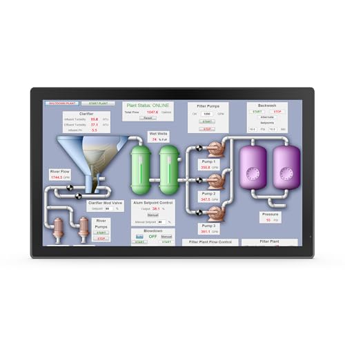 Image of LILLIPUT TK2700 27 inch 1000nits Touch Monitor 1920x1080, HDMI /VGA /USB-C, 10-Point PCAP, IP65 Front, Anti-Glare, Anti-Fingerprint, Metal Housing, Glove Touch (TK2700 /T-TOUCH Version)