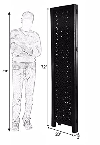 Image of Wooden Room Partition /Screen /Room Divider /Room Separator for Livng Room Bedroom Home Office Restarurant Hallway 20Inches Wide (3 Panel 6 Feet)