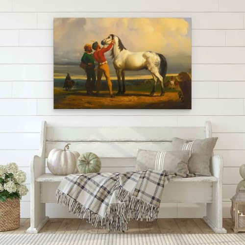 Affiche Le Cheval Gris Rosa Bonheur | Impression Réalisme 40x60cm