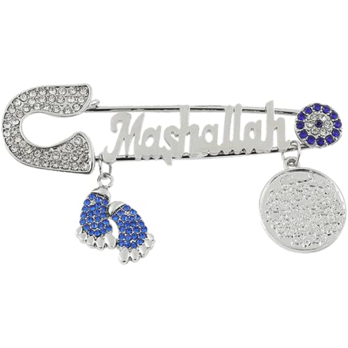 Danlai Muslim Mashallah Brosche Pins Glücksgeschenk Arabisch Türkisch Islam Koran Marsala Sicherheitsnadel Schutz Schmuck Geschenk